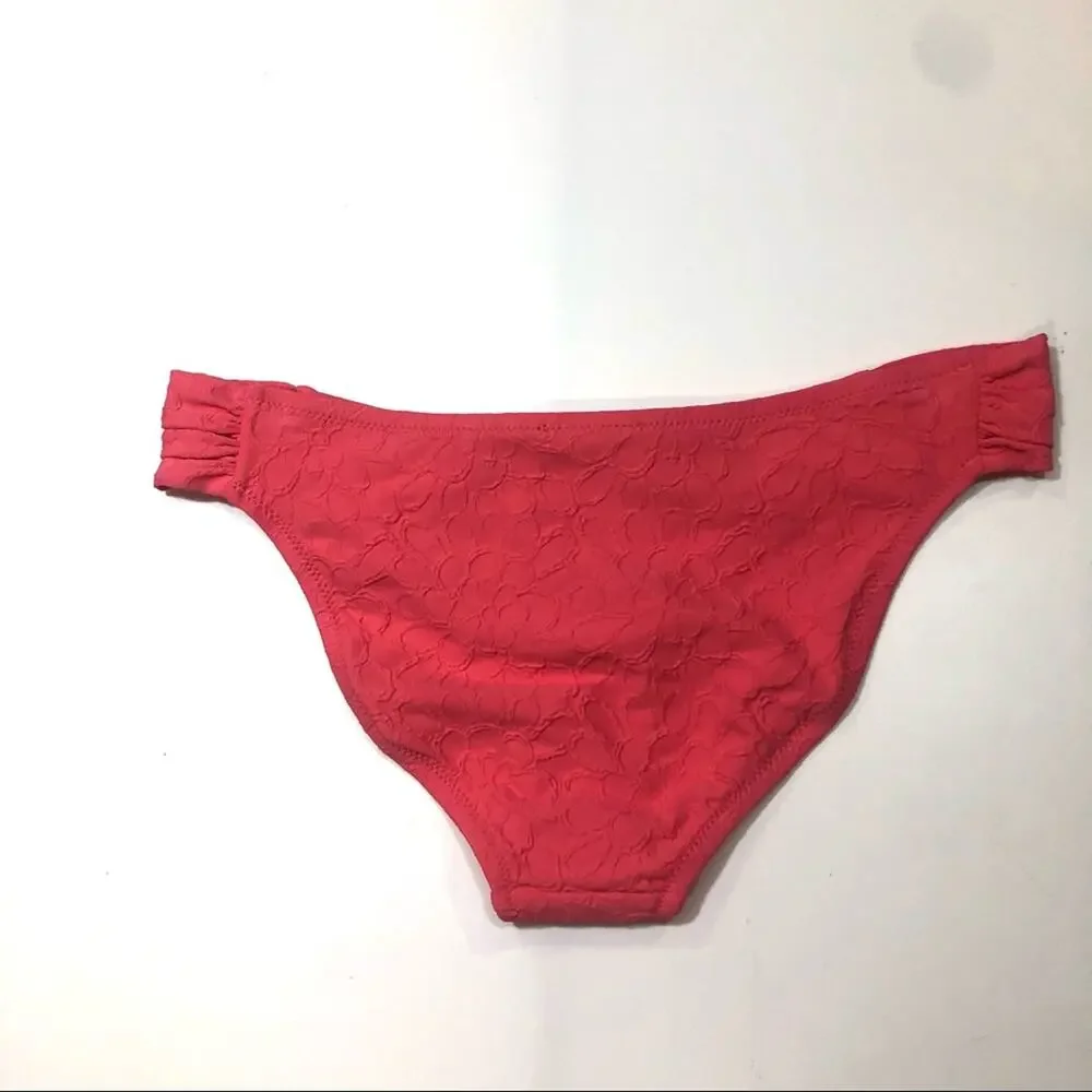 Jessica Simpson Side Shirred Bikini Swim Bottom